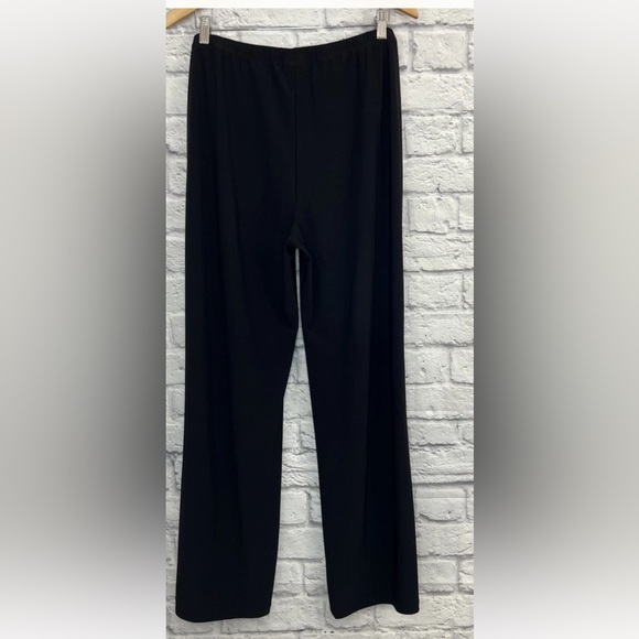 ROZ & ALI DRESSY EMBELLISHED BLACK PANTS SIZE L - Picture 2 of 5